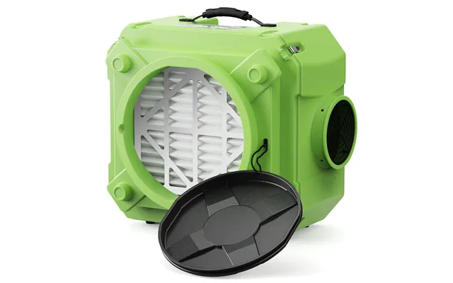 Cleanshield Hepa 550 Air Scrubber Negative Air Machine With 3 Stage Filters, 10 Years Warranty Alorair - Green