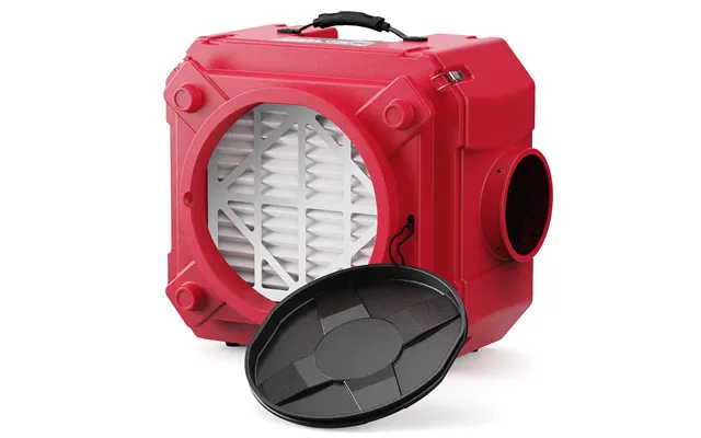 Cleanshield Hepa 550 Air Scrubber Negative Air Machine With 3 Stage Filters, 10 Years Warranty Alorair - Red