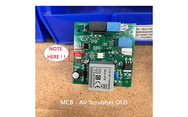 Main Control Board With Speed Control Knob - Air Scrubbers