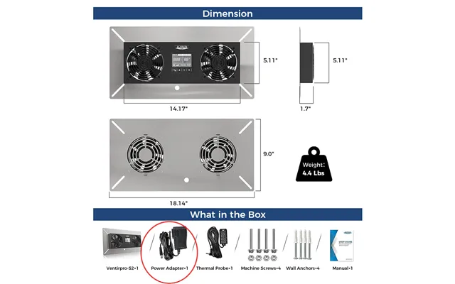 Ventirpro-s2 Replacement Power Supply Adapter Adapter Only