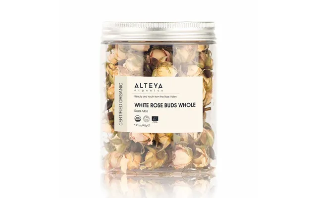 Organic Whole Rose Buds Alba 1.41 Oz 40g