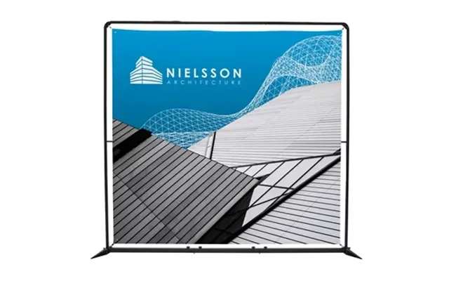 1 Custom 8.5' Frameworx Banner Display Kit 600 Denier Polyester 
