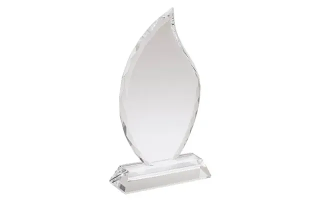 1 Custom Fiamma Ii Large Crystal Flame Award - Diamond-cut