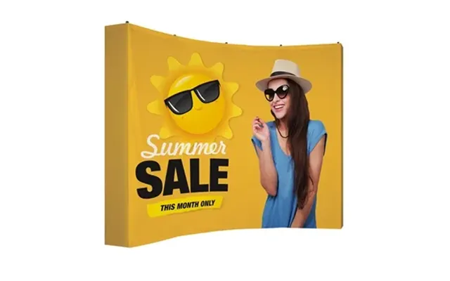 1 Customized 10' Curved Splash Floor Display Wrap Kit Recycled