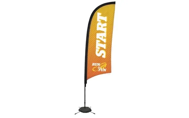 1 Customized 9' Premium Razor Sail Sign Kit Single-sided With
