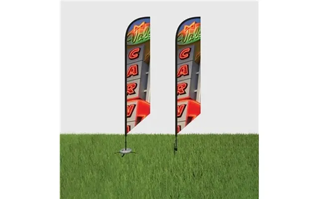 1 Promotional Displaysplash 13' Double-sided Custom Feather Flag -