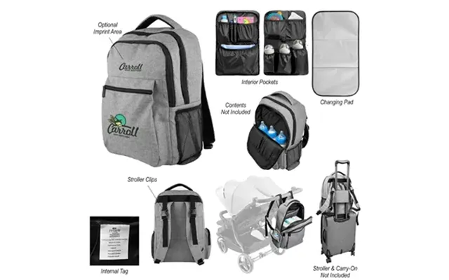 10 Customized Milo Rpet Diaper Backpack - Multi-compartment &