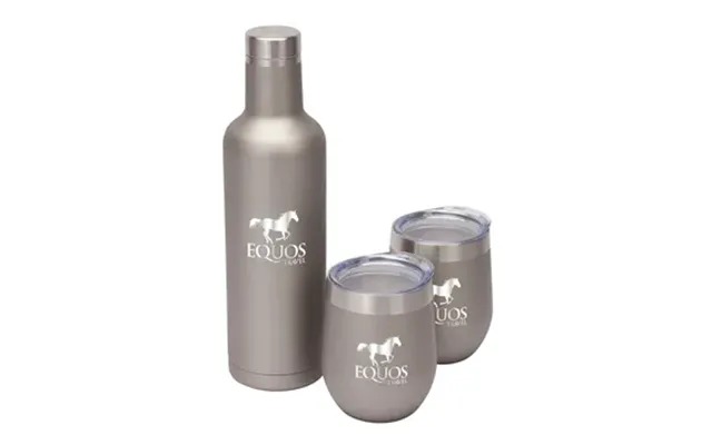 10 Promotional Bliss Wine Bottle & 2 Tumbler Gift Set - Vacuum 