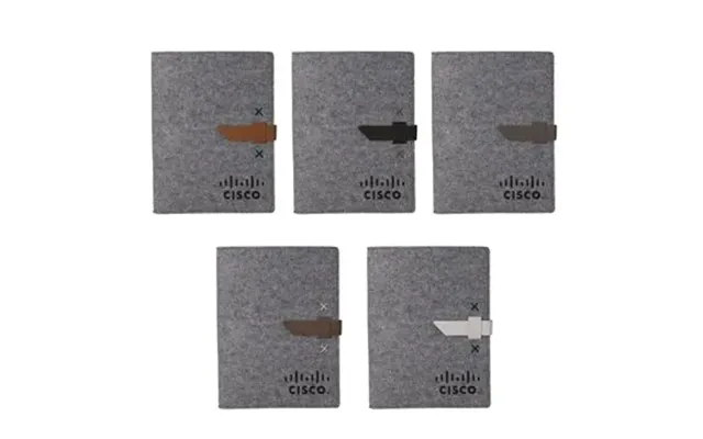 10 Promotional Boxelder Felt Padfolio - Usa Made & Leather