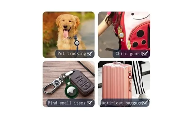 10 Promotional Protective Leather Case For Apple Airtag - ..