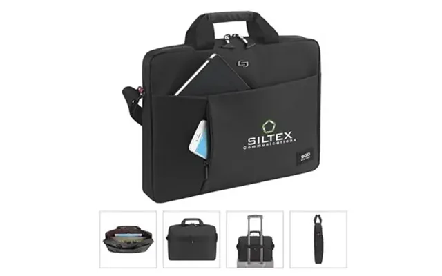 10 Promotional Solo Ny Lead Slim Briefcase - Laptop Compatible & 