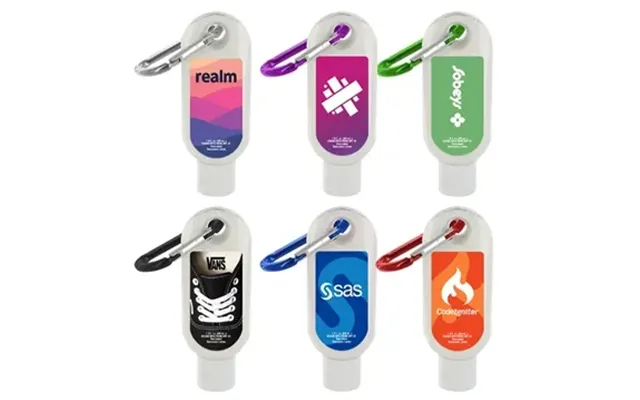 100 Custom 1.9 Oz Spf 30 Sunscreen In Clear Bottle With Carabiner 