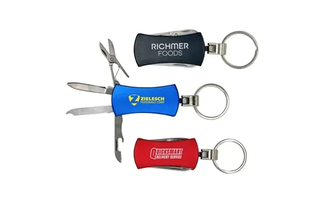 100 Custom Best Buddy Tools 5-in-1 Multi-tool Pocket Key Ring -