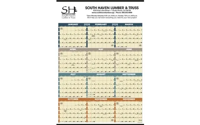100 Custom Calendars Time Management Span-a-year Non-laminated - 