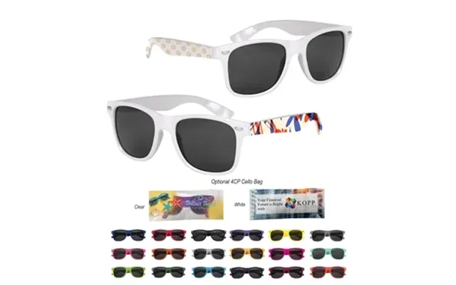 100 Custom Full Color Malibu Sunglasses - Uv400 Protection