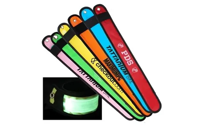 100 Custom Led Slap Bracelet - 3 Light Modes