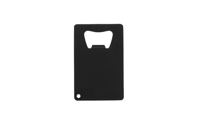 100 Custom Matte Black Powder Coated Credit Card Bottle Opener - 