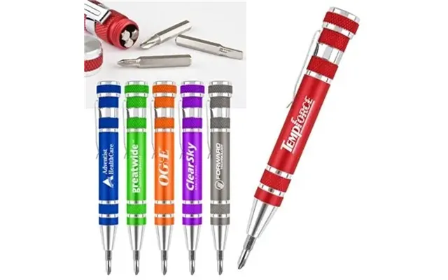 100 Custom Pocket Pal Aluminum Tool Pen - 9-in-1 Multi-tool