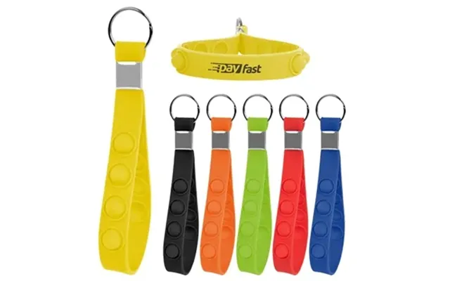 100 Custom Push Pop Stress Reliever Keychain - Anti-anxiety