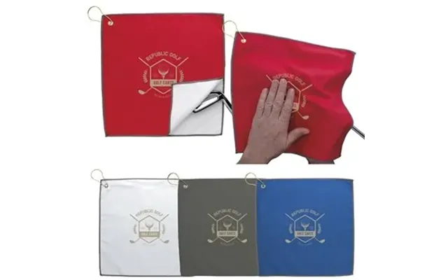 100 Custom Rpet Double Layer Golf Towel - Dual Purpose