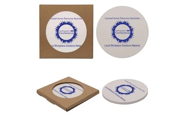 100 Custom Single Round Stone Coaster