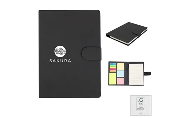 100 Custom Taylor Padfolio With Sticky Notes & Flags - Fsc .