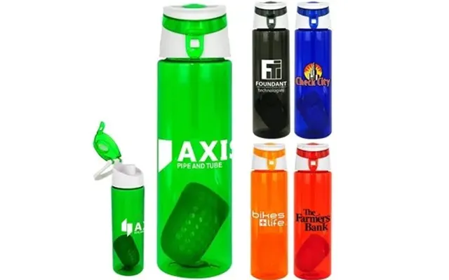 100 Custom Trendy 24 Oz Colorful Floating Infuser Bottle - .