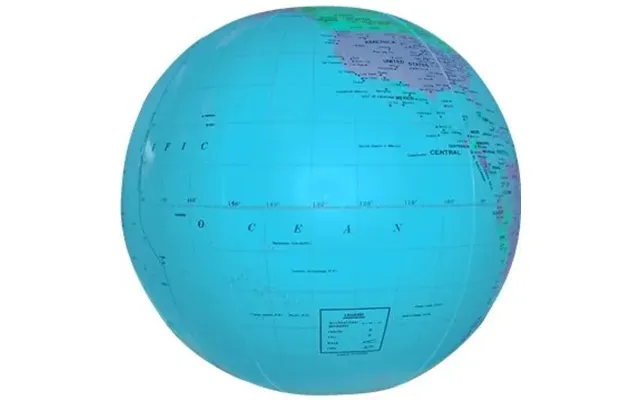 100 Customized 12 Globe Beach Ball - Blue