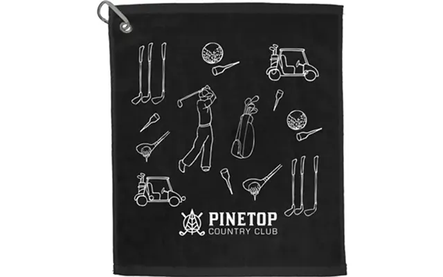 100 Customized 15 X 18 Terry Golf Towel - Cotton & Carabiner
