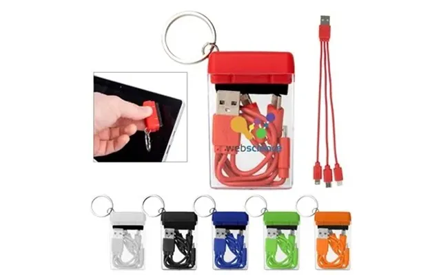 100 Customized 4-in-1 Charging Cable & Screen Cleaner Set - Multi 