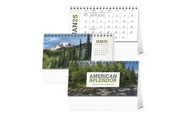 100 Customized Calendars American Splendor Desk - Fsc Certified