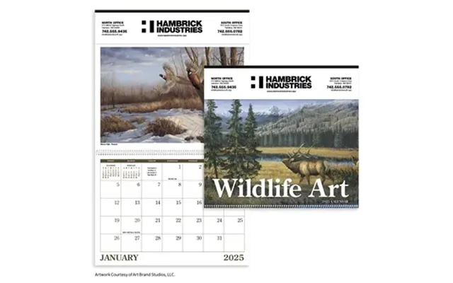 100 Customized Calendars Wildlife Art
