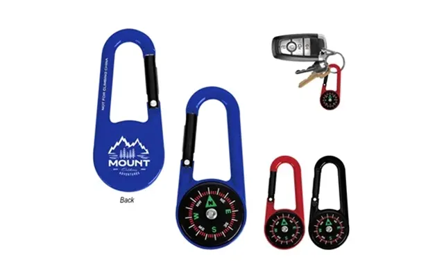 100 Customized Croft Carabiner Compass - Zinc Alloy & Not For