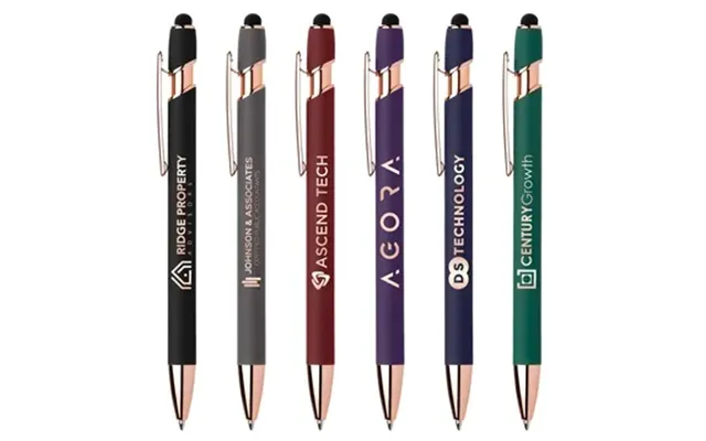 100 Customized Ellipse Softy Rose Gold Classic W Stylus - Soft 