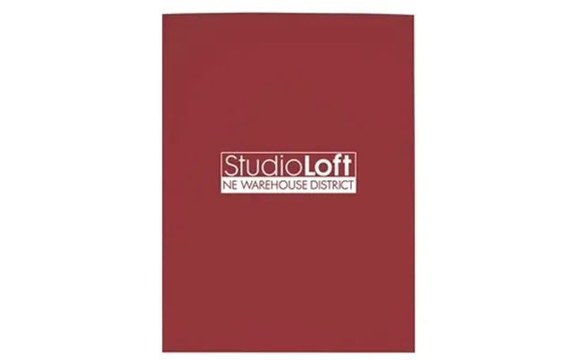 100 Customized Gloss Paper Folder - 60 Sheet Capacity