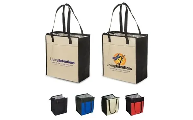 100 Customized Insulated Grocery Tote Bag - Foil Lined & Zippered