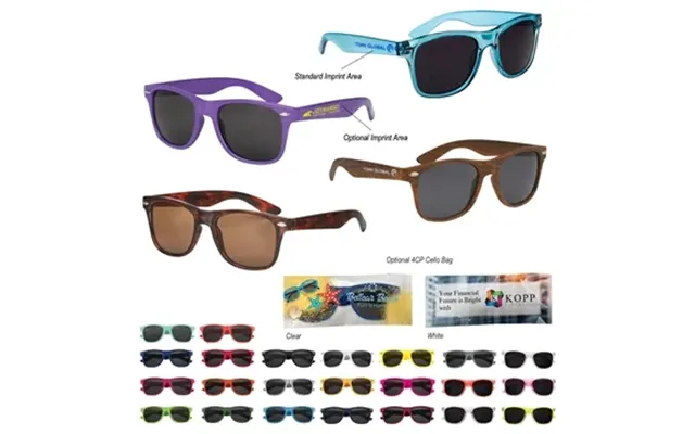 100 Customized Malibu Sunglasses - Uv400 Protection