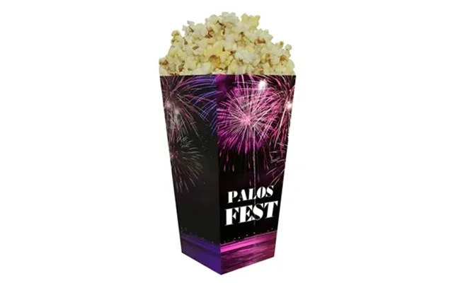 100 Customized Medium Straight Edge Scoop Popcorn Box Full Color 