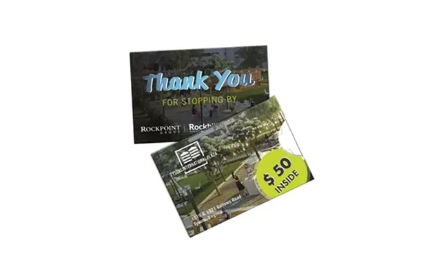 100 Customized Pull Out Gift Card Holder Sleeve Printed Full Color 