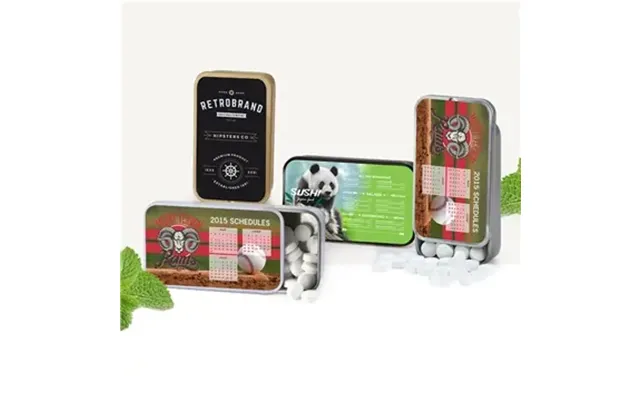 100 Customized Sliding Mint Tin - Pocket Size