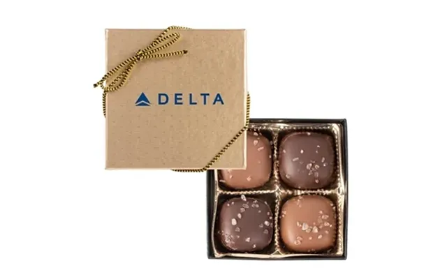 100 Promotional 4pc Sea Salt Caramel Box - Milk & Dark Chocolate