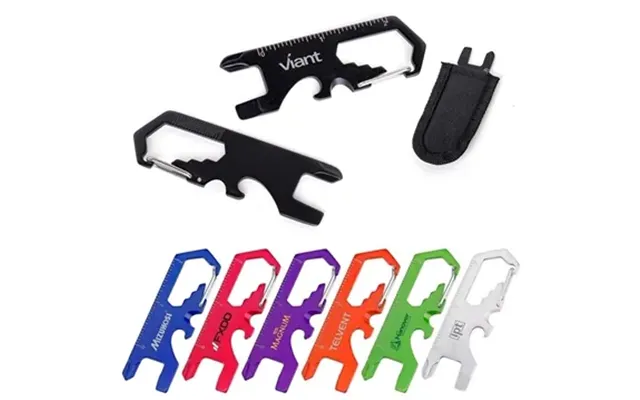 100 Promotional Carabiner Tool - 8-in-1 & Tsa Friendly
