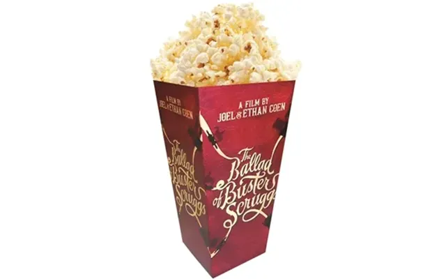 100 Promotional Medium Straight Edge Scoop Popcorn Box Full Color 