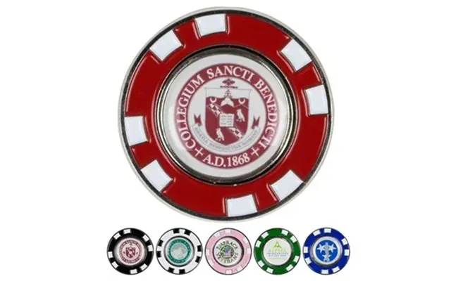100 Promotional Metal Poker Chip Magnetic Ball Marker - Dual Sided