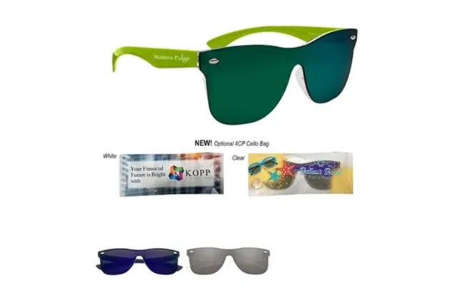 100 Promotional Outrider Mirrored Malibu Sunglasses - Uv400 