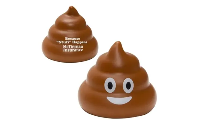 100 Promotional Poop Emoji Stress Reliever - Polyurethane