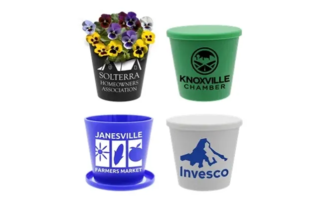 100 Promotional Recycled Promo Pot - Herb Growing & Eco-friendly