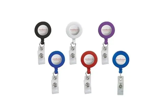 100 Promotional Retractable Badge Reel With Belt Clip - 30 Inch 
