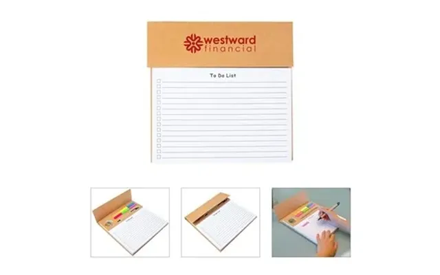 100 Promotional Rogers Desktop Notepad & Organizer - 100 Sheets