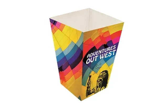 100 Promotional Sample Scoop Popcorn Box Full Color 4 Oz - .
